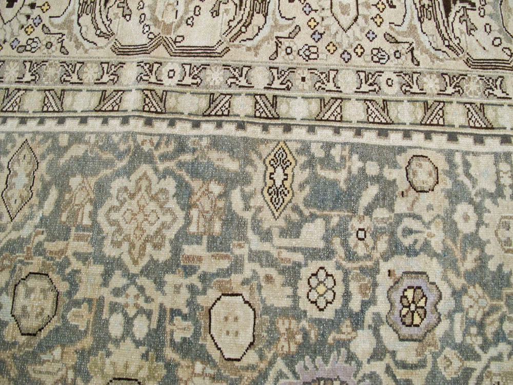 Vintage Persian Malayer Room Size Carpet, No.27234 - Galerie Shabab