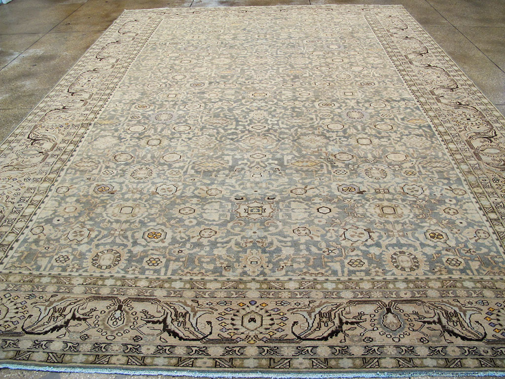 Vintage Persian Malayer Room Size Carpet, No.27234 - Galerie Shabab