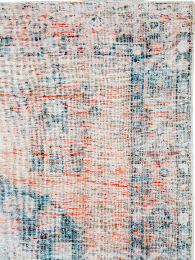 Vintage Persian Afshar Distressed Rug, No.27243 - Galerie Shabab