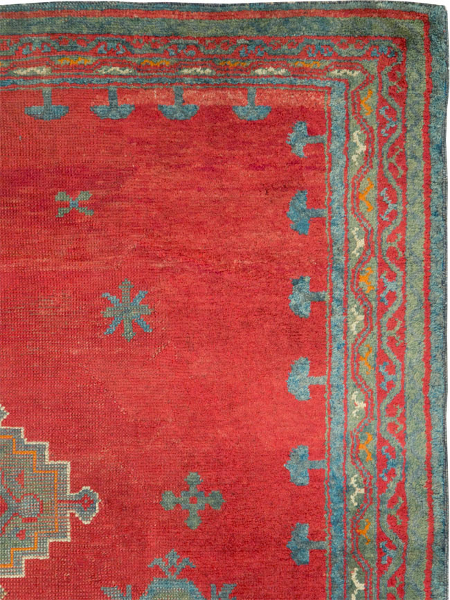 Antique Oushak Gallery Carpet, No.27244 - Galerie Shabab