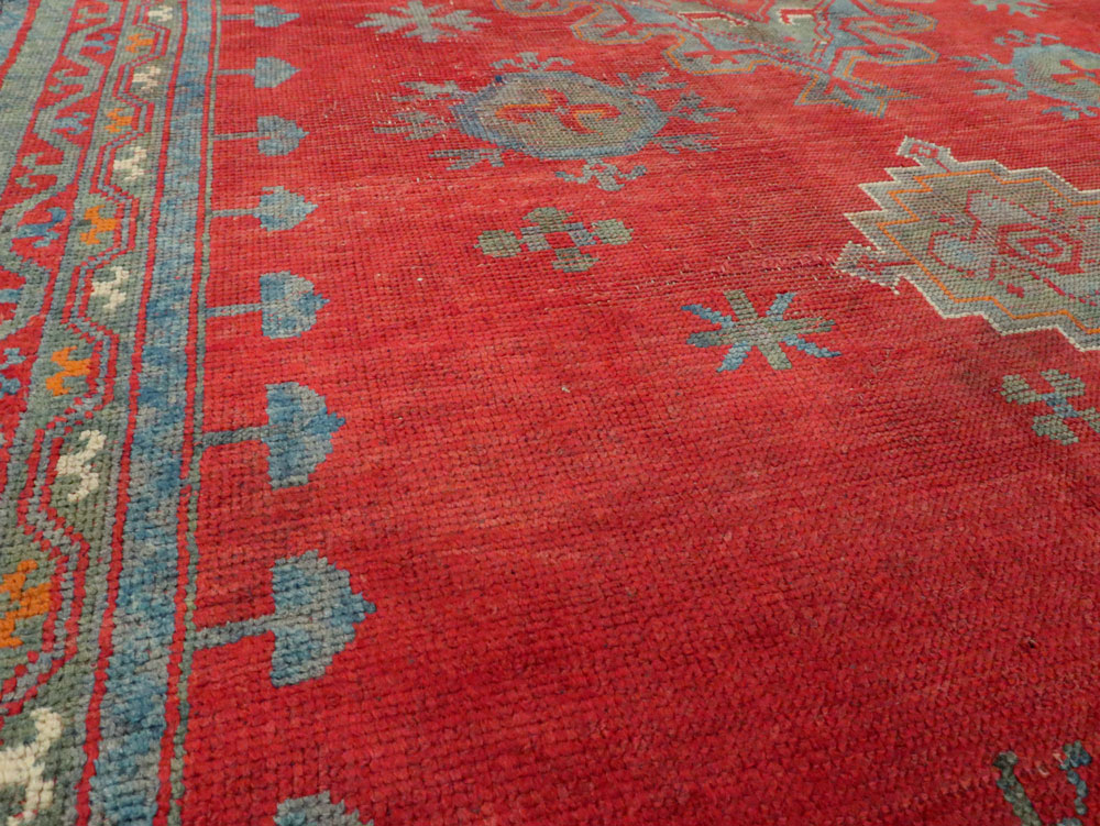 Antique Oushak Gallery Carpet, No.27244 - Galerie Shabab