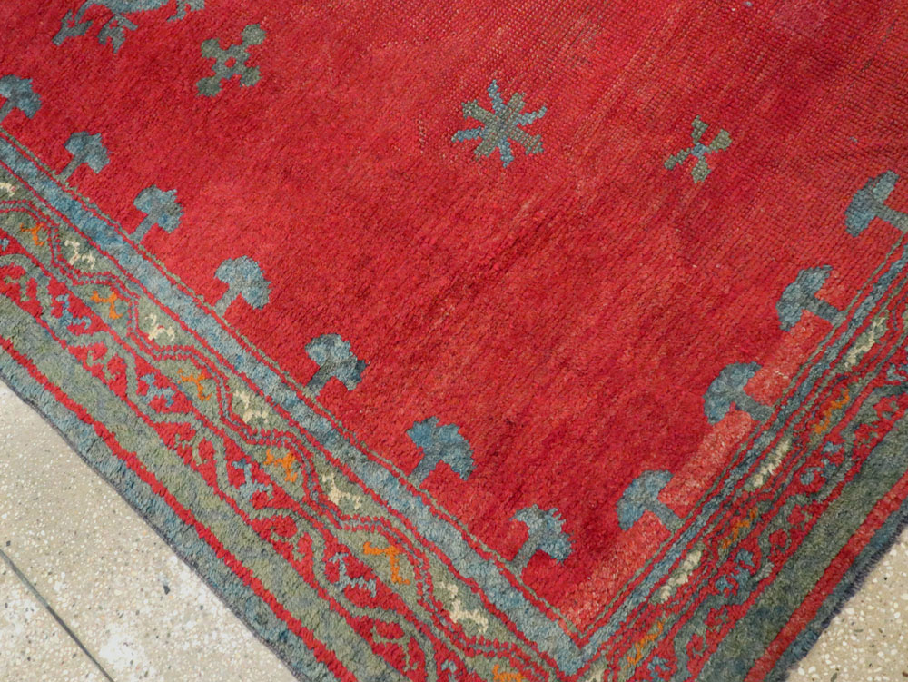 Antique Oushak Gallery Carpet, No.27244 - Galerie Shabab