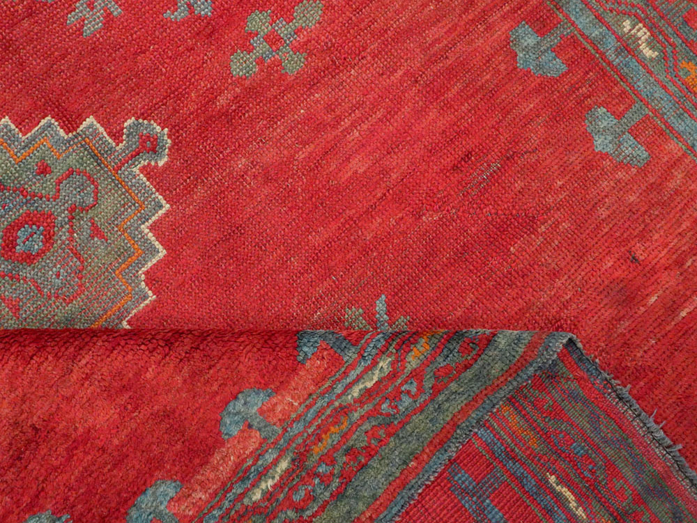 Antique Oushak Gallery Carpet, No.27244 - Galerie Shabab