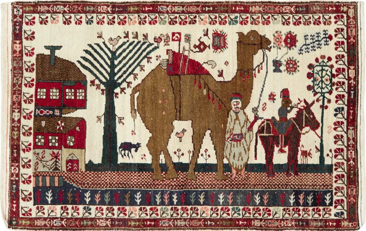 Vintage Anatolian Pictorial Rug, No.27250 - Galerie Shabab