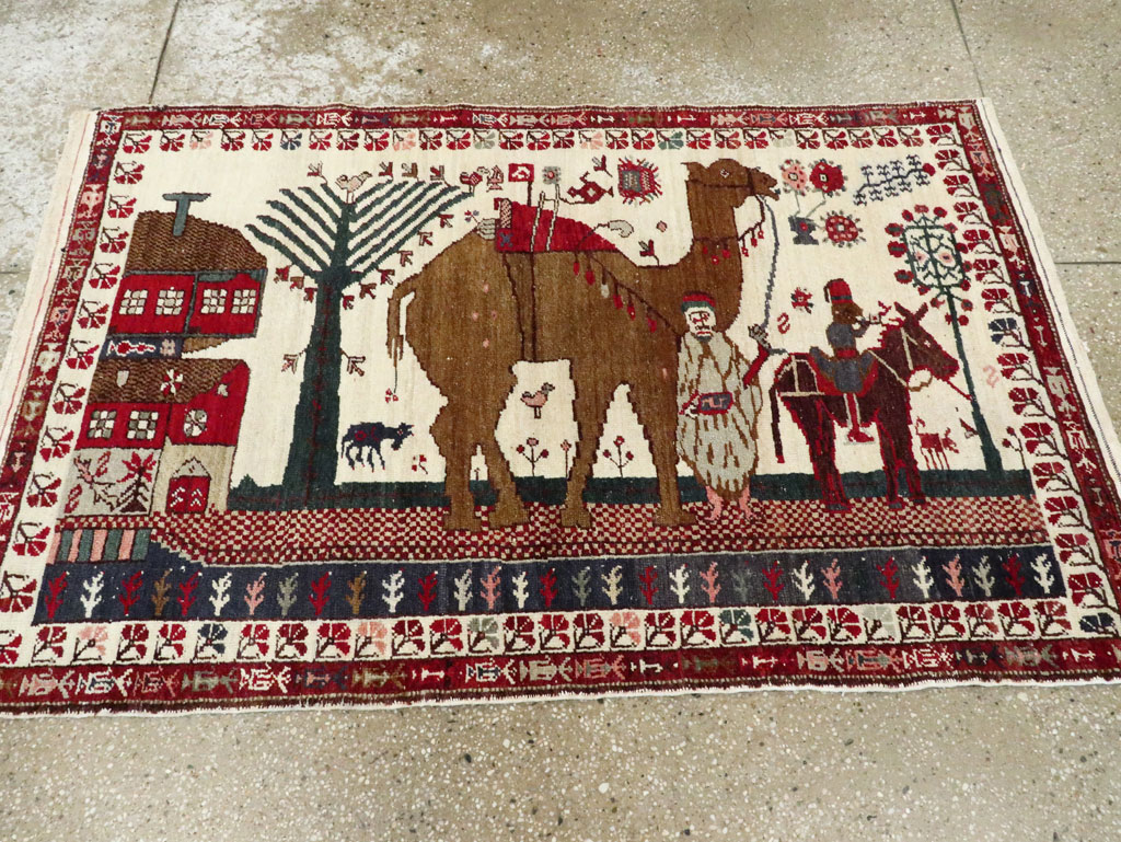 Vintage Anatolian Pictorial Rug, No.27250 - Galerie Shabab