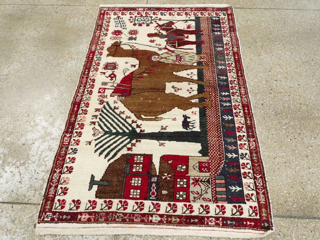 Vintage Anatolian Pictorial Rug, No.27250 - Galerie Shabab