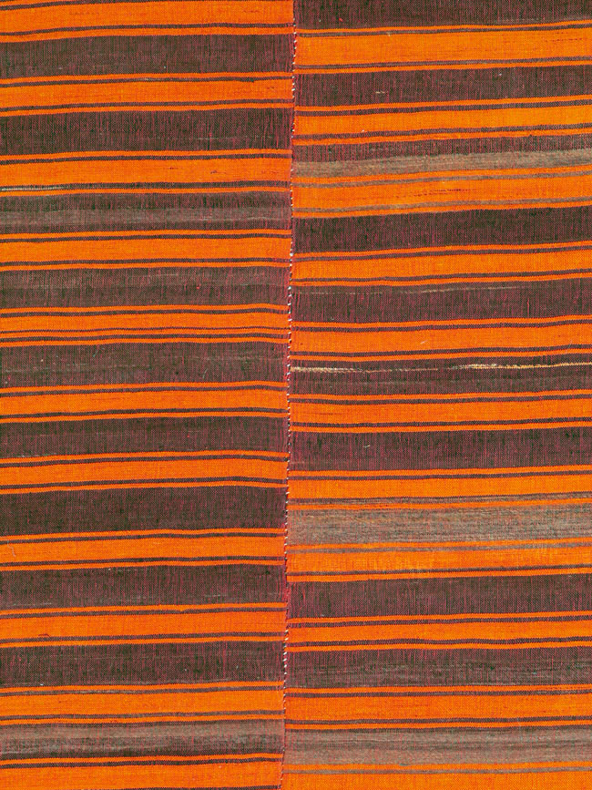 Vintage Turkish Flatweave Kilim Square Room Size Rug, No.27262 - Galerie Shabab