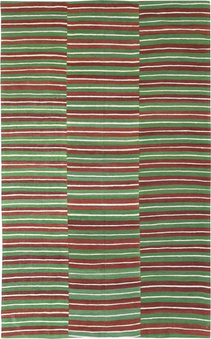 Vintage Turkish Flatweave Kilim Accent Rug, No.27265 - Galerie Shabab