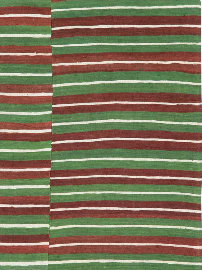 Vintage Turkish Flatweave Kilim Accent Rug, No.27265 - Galerie Shabab