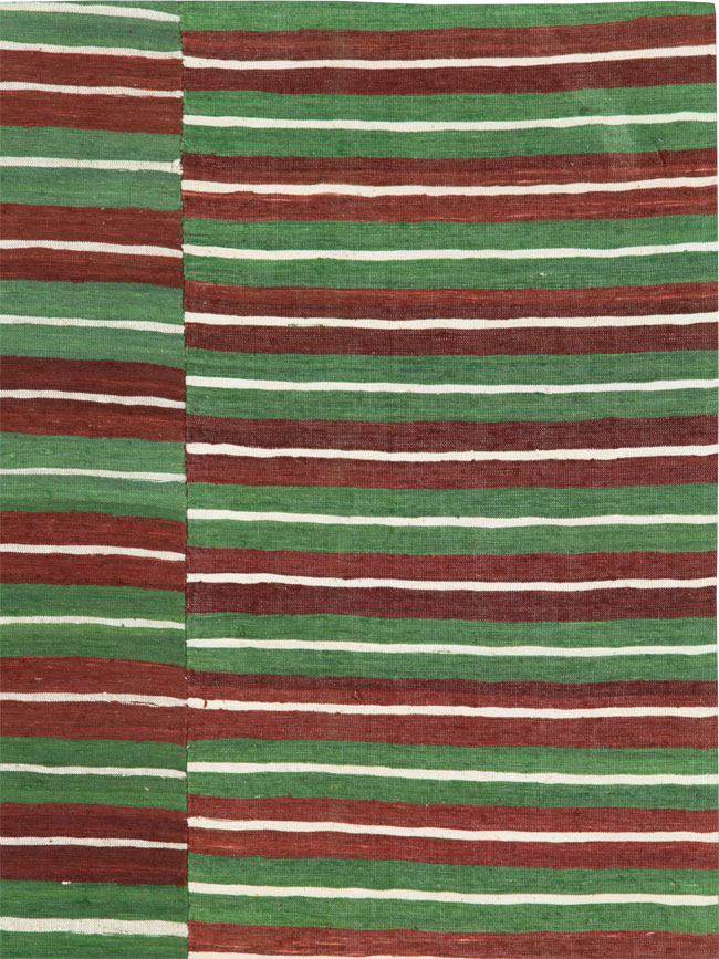 Vintage Turkish Flatweave Kilim Accent Rug, No.27265 - Galerie Shabab