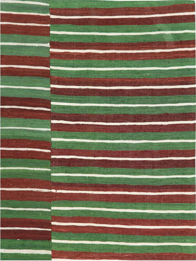 Vintage Turkish Flatweave Kilim Accent Rug, No.27265 - Galerie Shabab