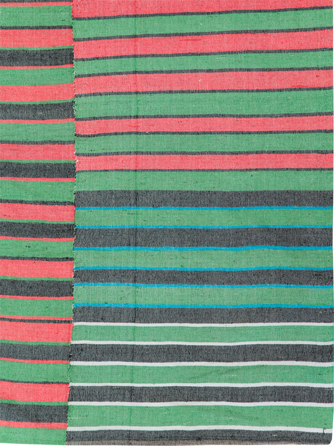 Vintage Turkish Flatweave Kilim Accent Rug, No.27266 - Galerie Shabab