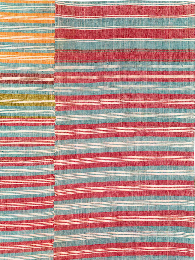 Vintage Turkish Flatweave Kilim Accent Rug, No.27267 - Galerie Shabab