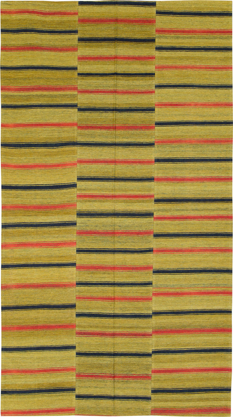 Vintage Persian Flatweave Kilim Accent Rug, No.27268 - Galerie Shabab