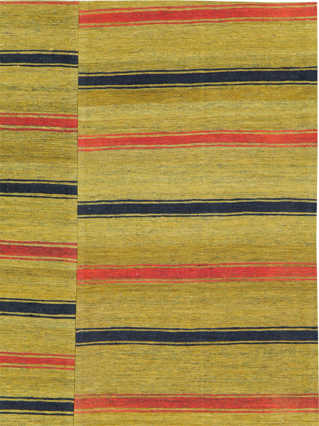 Vintage Persian Flatweave Kilim Accent Rug, No.27268 - Galerie Shabab