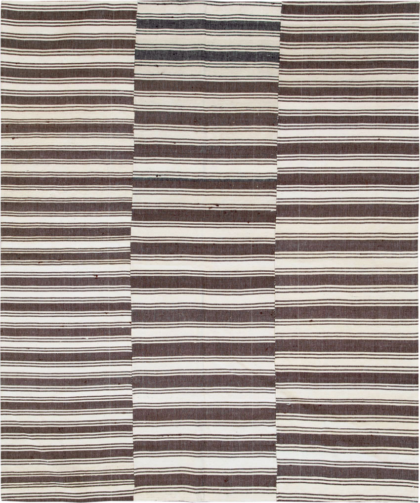 Vintage Turkish Kilim Flatweave Accent Rug, No.27271 - Galerie Shabab