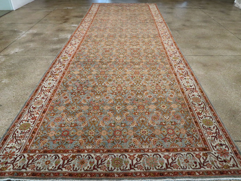 Vintage Persian Malayer Long Gallery Carpet, No.27291 - Galerie Shabab