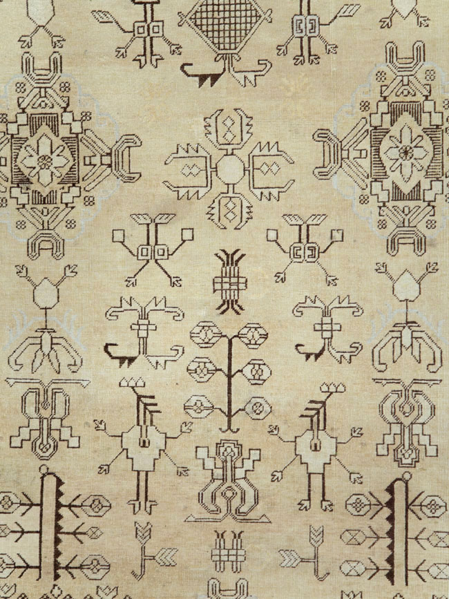 Antique East Turkestan Khotan Room Size Carpet, No.27303 - Galerie Shabab
