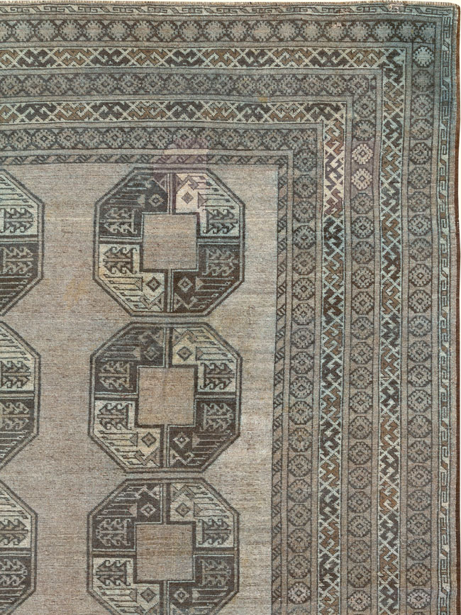 Vintage Central Asian Bokhara Carpet, No.27304 - Galerie Shabab