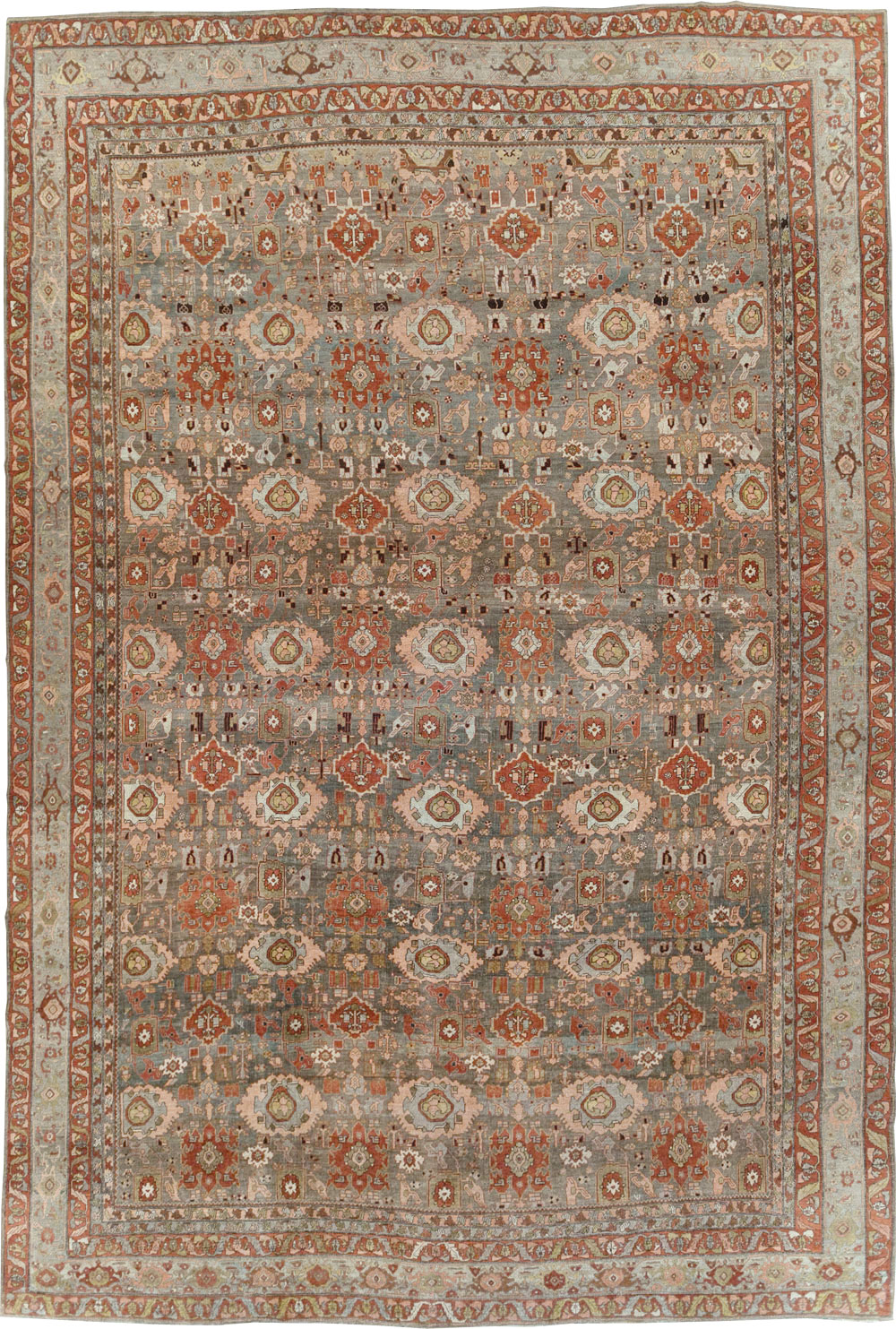 Antique Persian Bidjar Oversize Carpet, No.27310 - Galerie Shabab