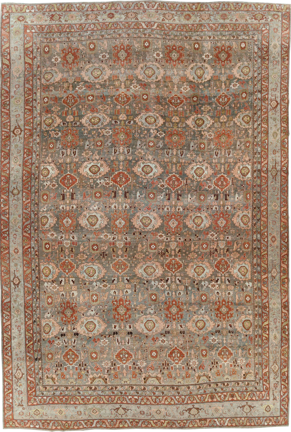 Antique Persian Bidjar Oversize Carpet, No.27310 - Galerie Shabab