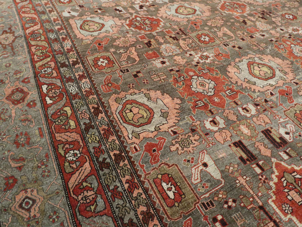 Antique Persian Bidjar Oversize Carpet, No.27310 - Galerie Shabab