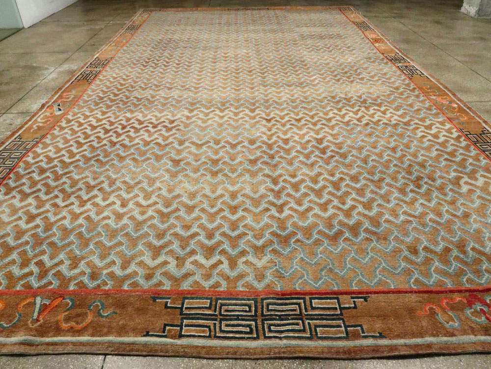 Antique Tibetan Carpet, No.27314 - Galerie Shabab