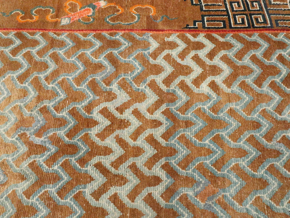 Antique Tibetan Carpet, No.27314 - Galerie Shabab