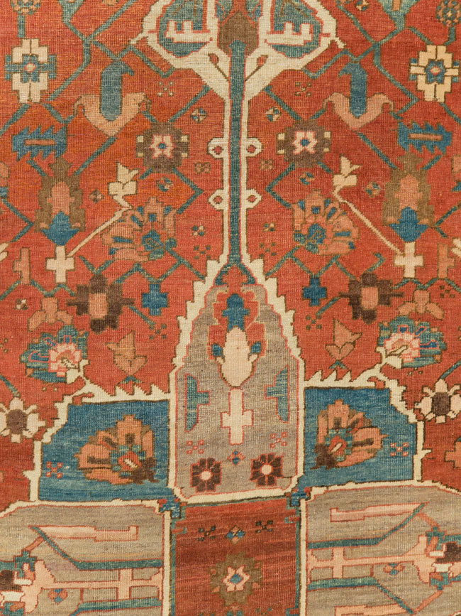 Antique Persian Serapi Gallery Carpet, No.27326 - Galerie Shabab