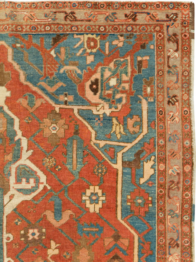 Antique Persian Serapi Gallery Carpet, No.27326 - Galerie Shabab
