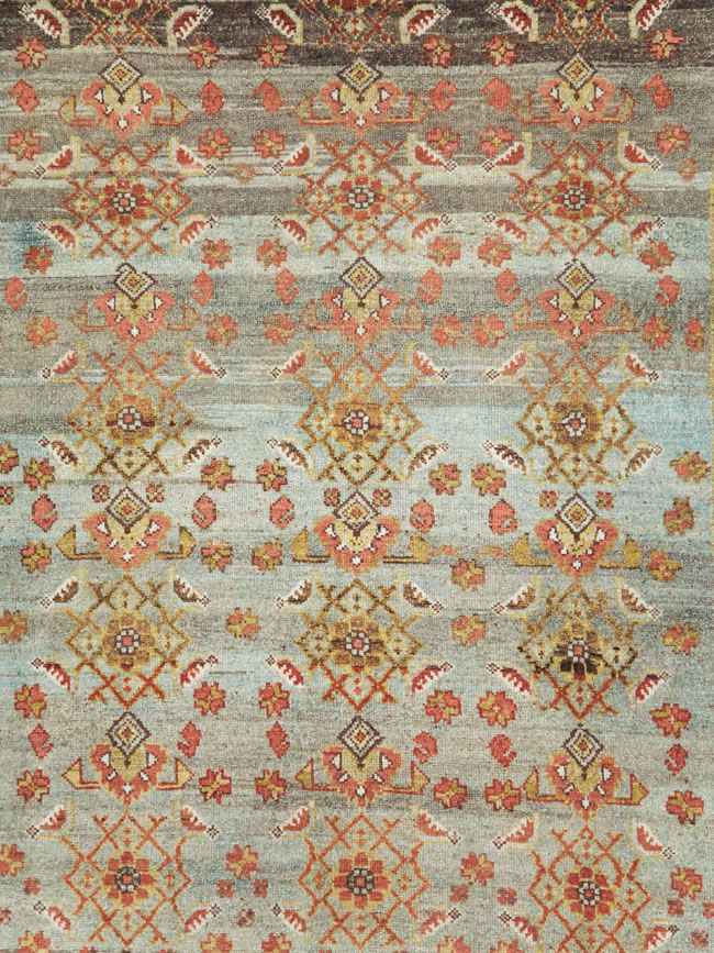 Antique Persian Malayer Wide Gallery Runner, No.27334 - Galerie Shabab