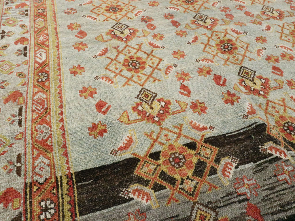 Antique Persian Malayer Wide Gallery Runner, No.27334 - Galerie Shabab