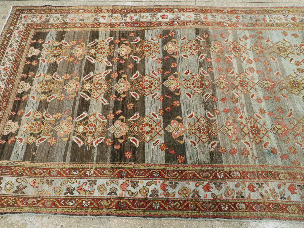 Antique Persian Malayer Wide Gallery Runner, No.27334 - Galerie Shabab