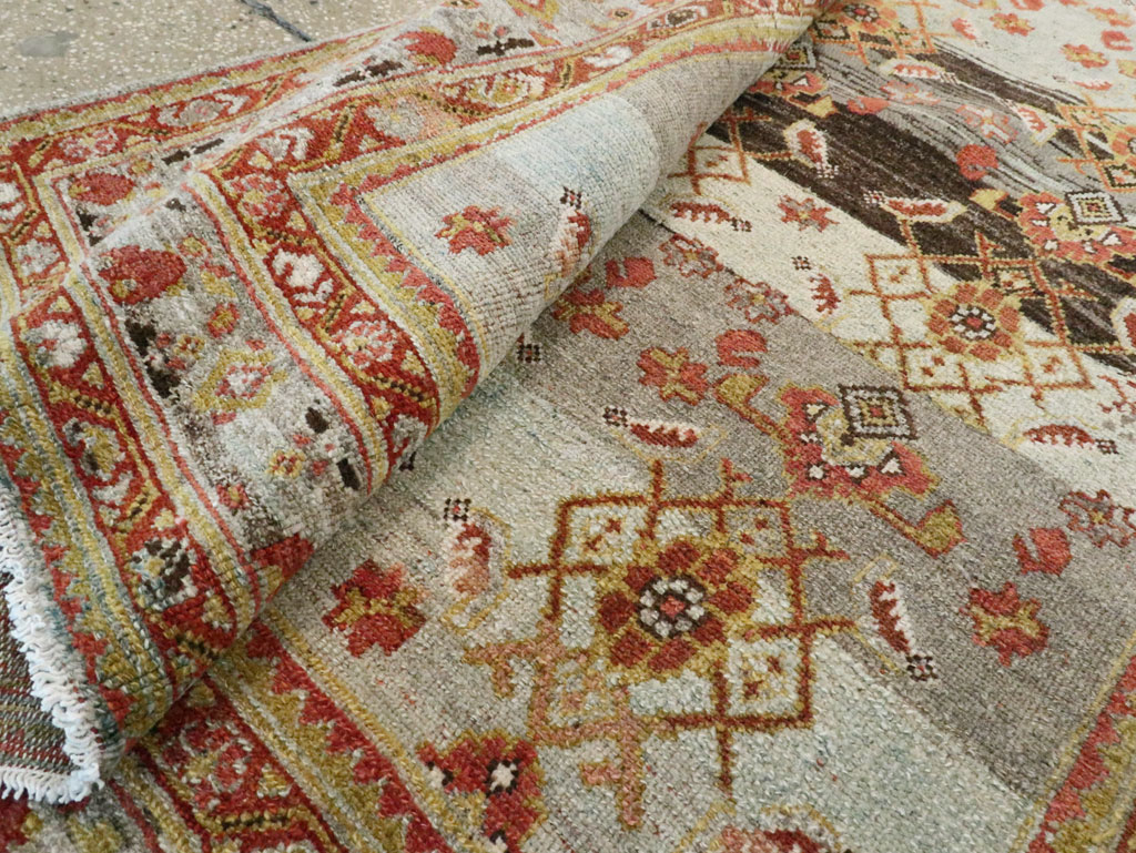 Antique Persian Malayer Wide Gallery Runner, No.27334 - Galerie Shabab