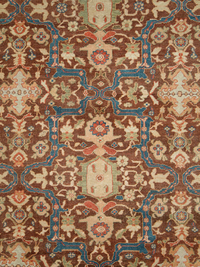 Antique Persian Mahal Carpet, No.27339 - Galerie Shabab