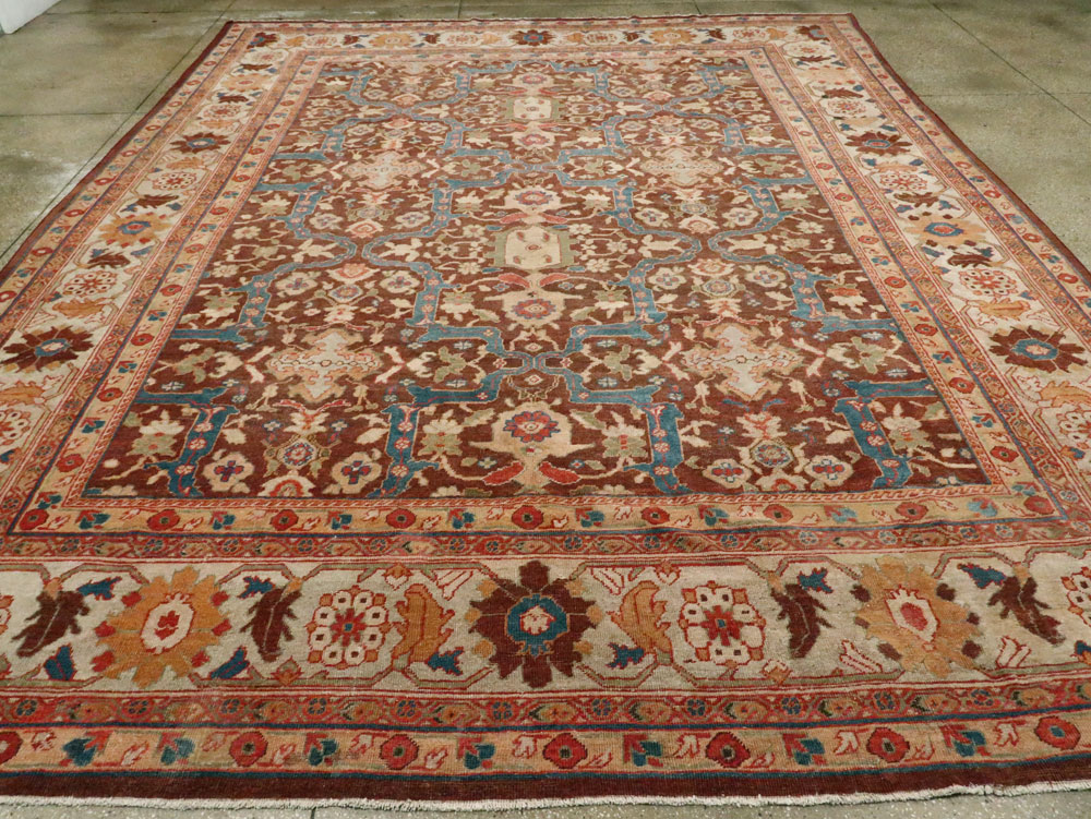 Antique Persian Mahal Carpet, No.27339 - Galerie Shabab