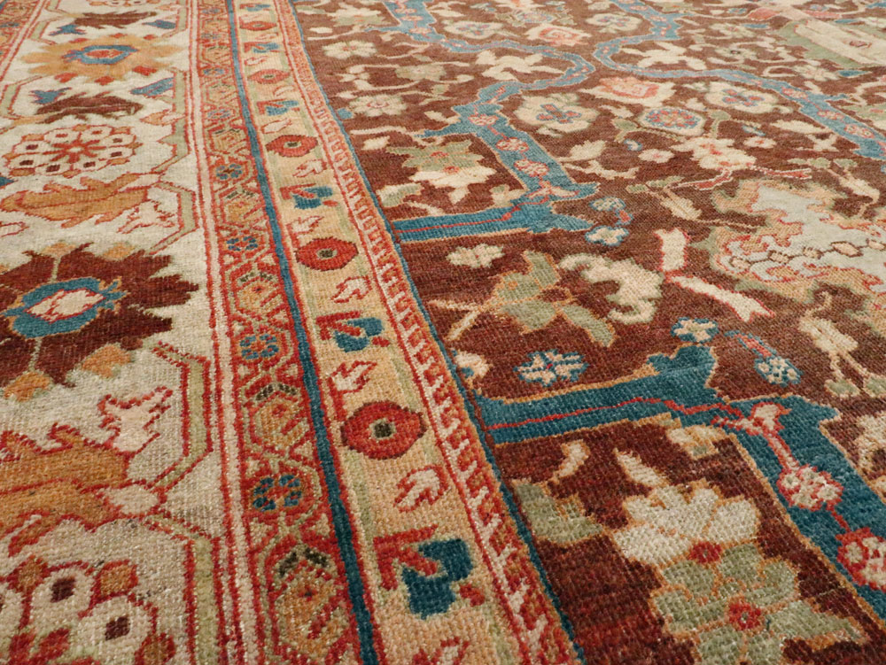 Antique Persian Mahal Carpet, No.27339 - Galerie Shabab