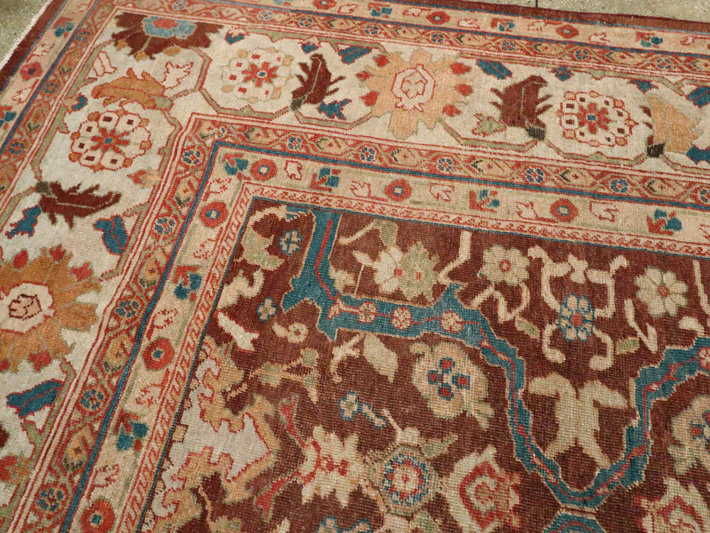 Antique Persian Mahal Carpet, No.27339 - Galerie Shabab