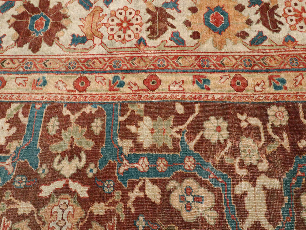 Antique Persian Mahal Carpet, No.27339 - Galerie Shabab