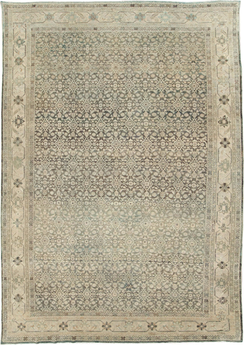 Antique Persian Malayer Large Carpet, No.27342 - Galerie Shabab