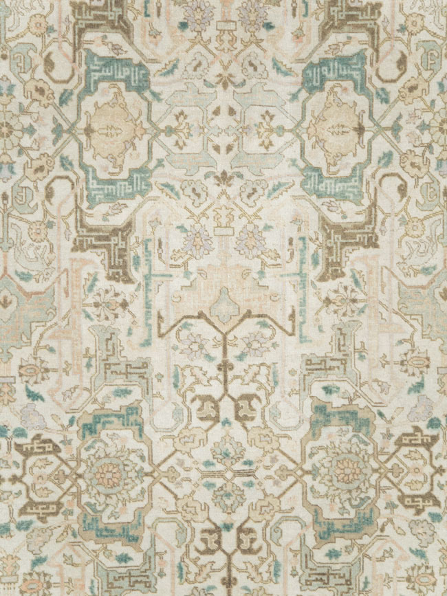 Vintage Persian Tabriz Room Size Carpet, No.27358 - Galerie Shabab