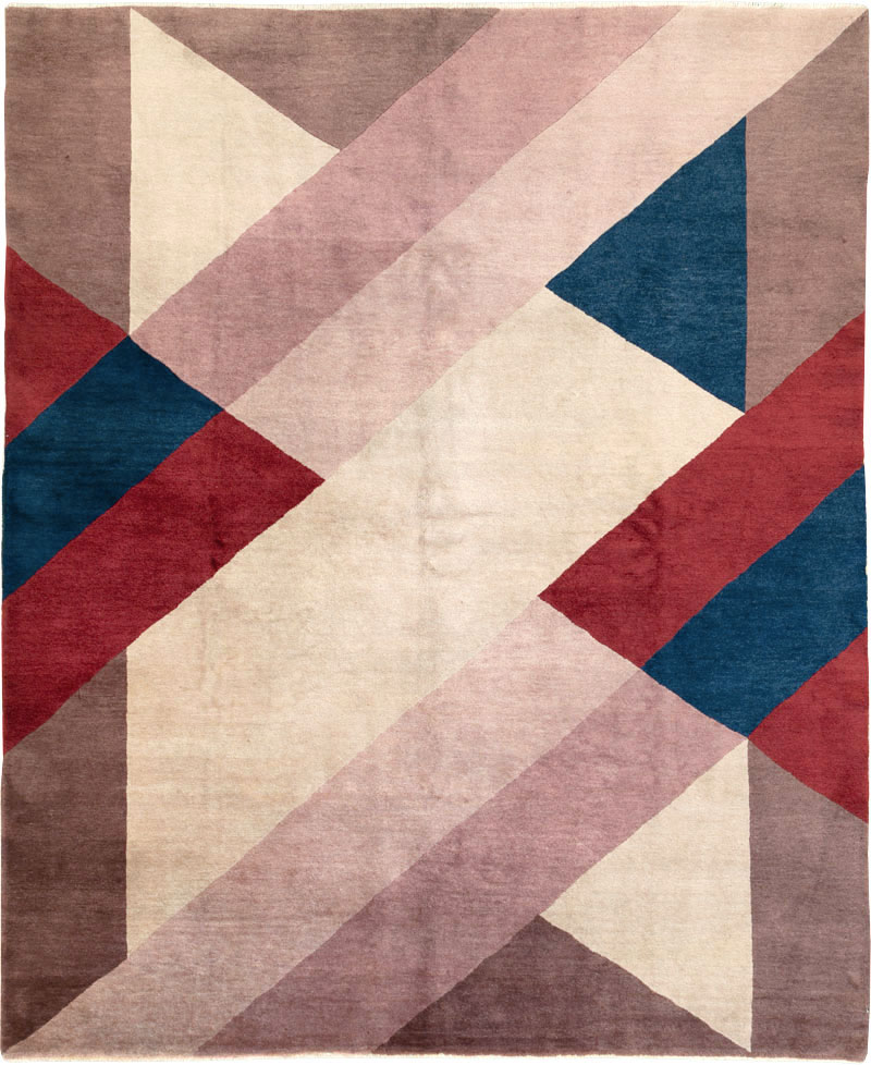 Vintage Chinese Art Deco Rug, No.27360 - Galerie Shabab