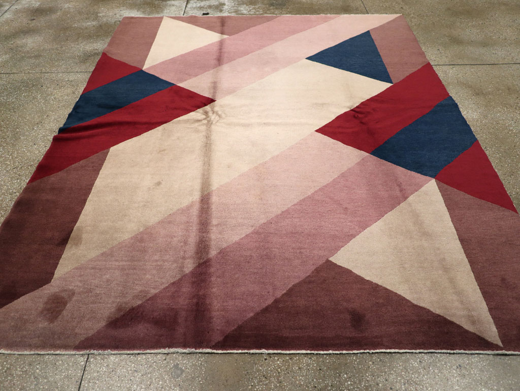 Vintage Chinese Art Deco Rug, No.27360 - Galerie Shabab