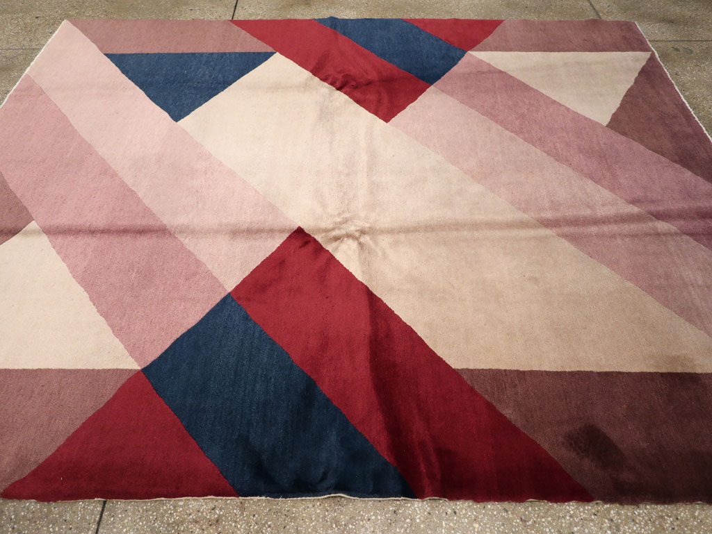 Vintage Chinese Art Deco Rug, No.27360 - Galerie Shabab