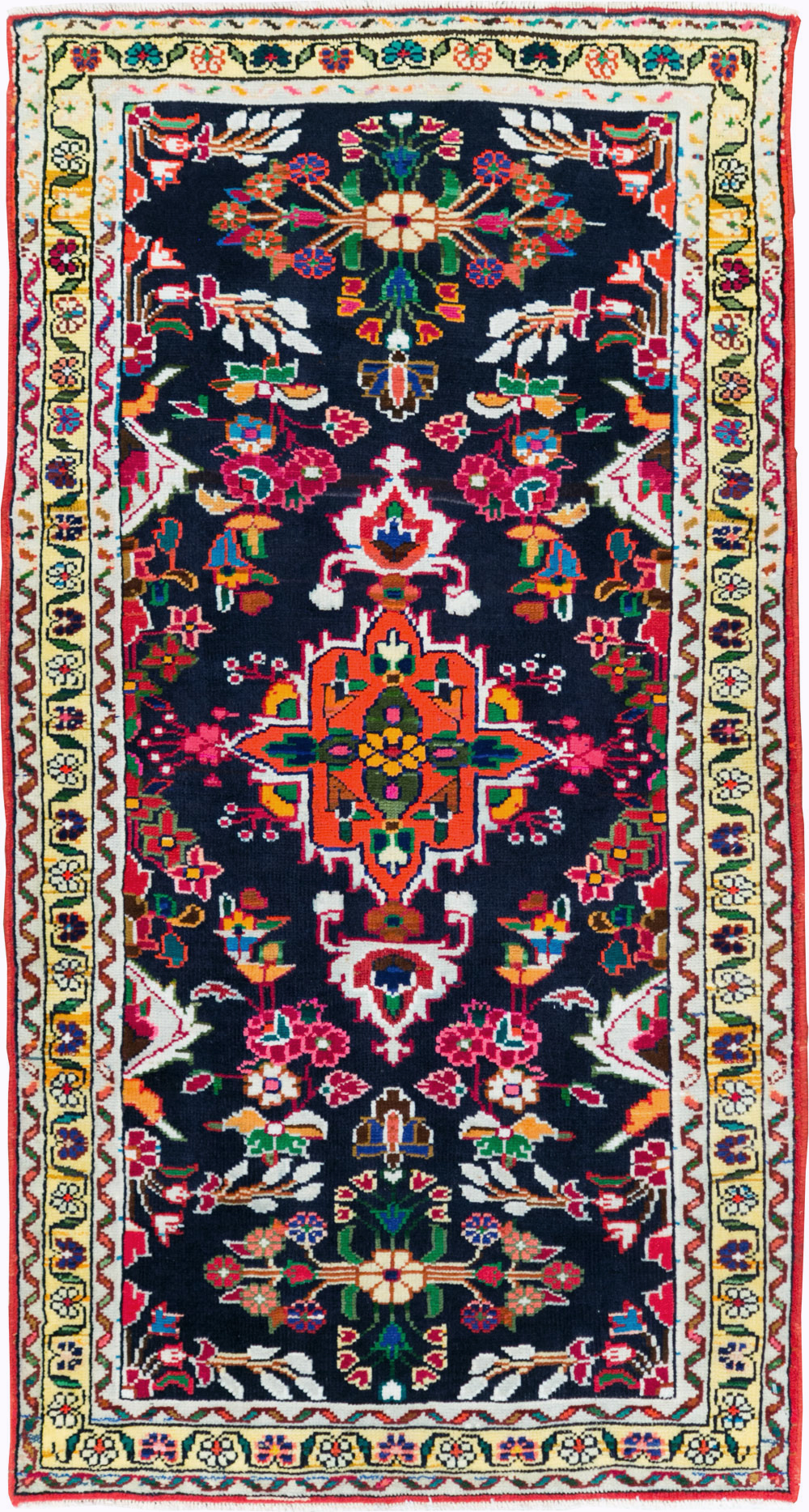 Vintage Persian Hamadan Rug, No.27369 - Galerie Shabab