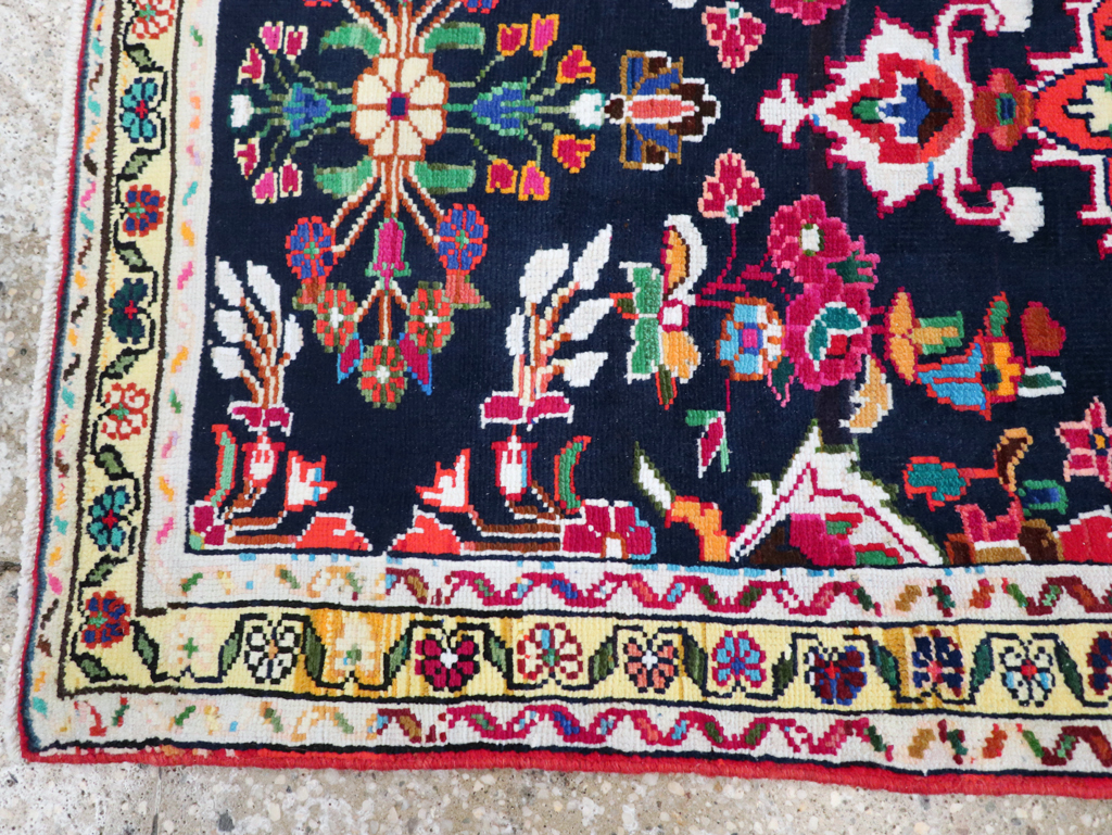 Vintage Persian Hamadan Rug, No.27369 - Galerie Shabab