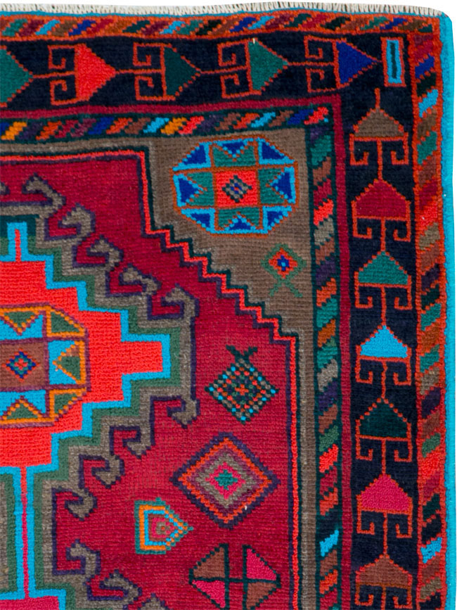 Vintage Persian Hamadan Rug, No.27370 - Galerie Shabab