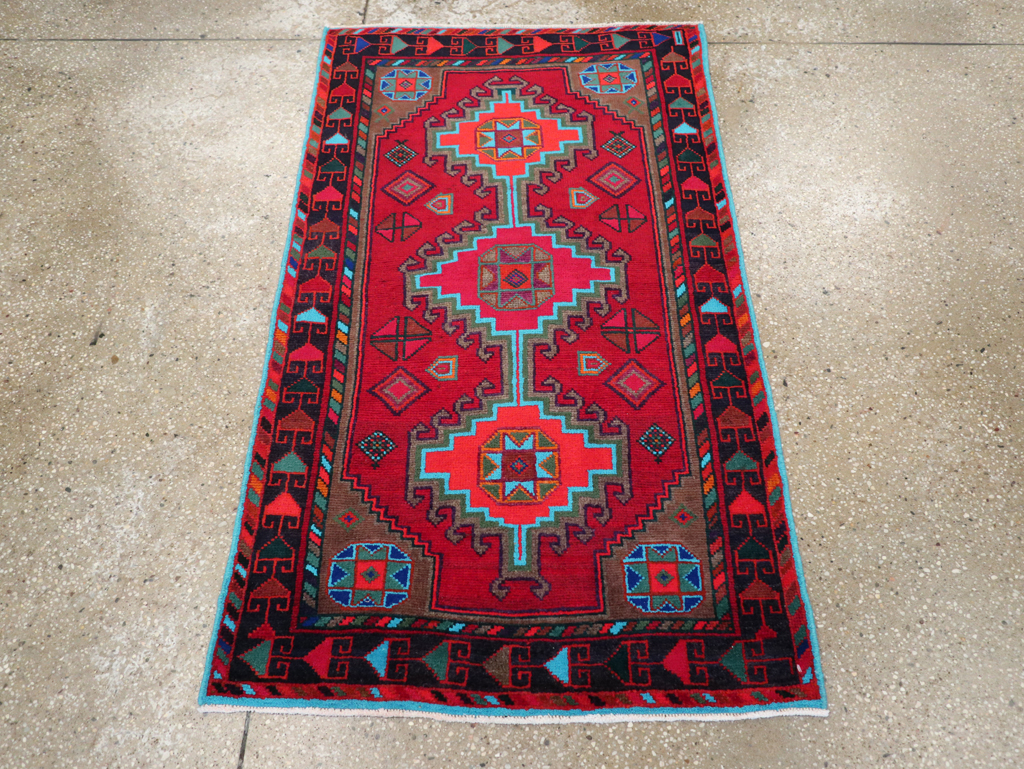 Vintage Persian Hamadan Rug, No.27370 - Galerie Shabab