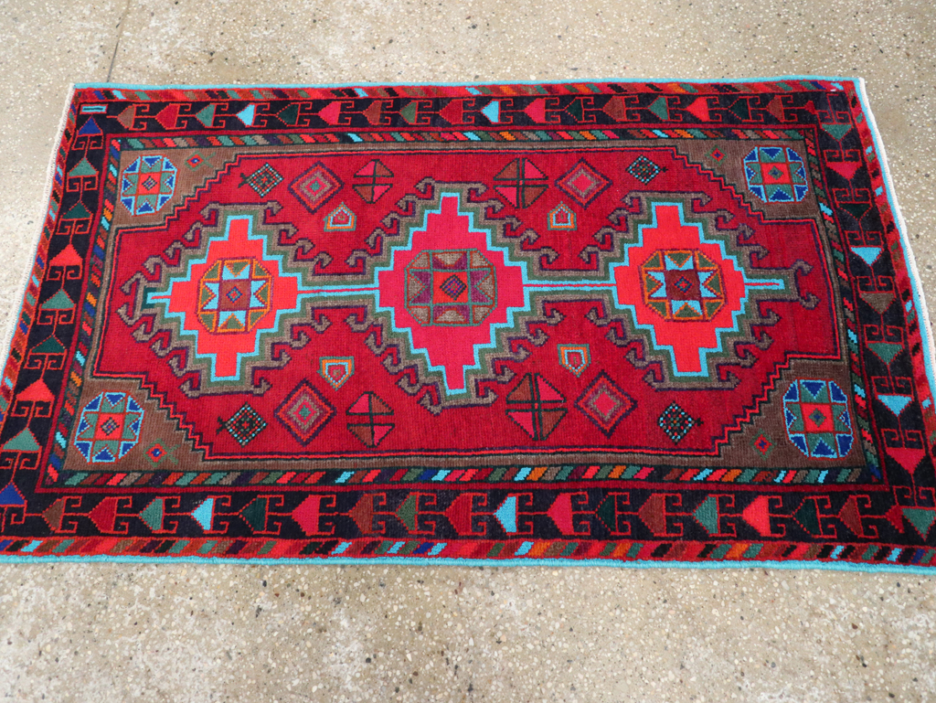 Vintage Persian Hamadan Rug, No.27370 - Galerie Shabab