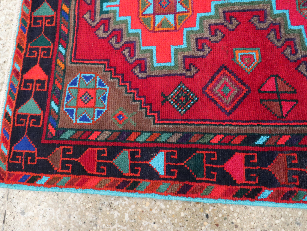 Vintage Persian Hamadan Rug, No.27370 - Galerie Shabab